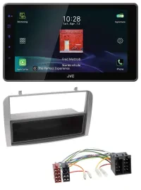 JVC DAB MP3 Bluetooth USB Autoradio für Alfa Romeo 147 GT silber Ablagefach