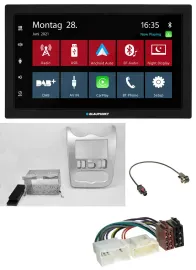 Автомагнитола Blaupunkt 2DIN MP3 Bluetooth DAB USB для Dacia Sandero/Logan/Duster