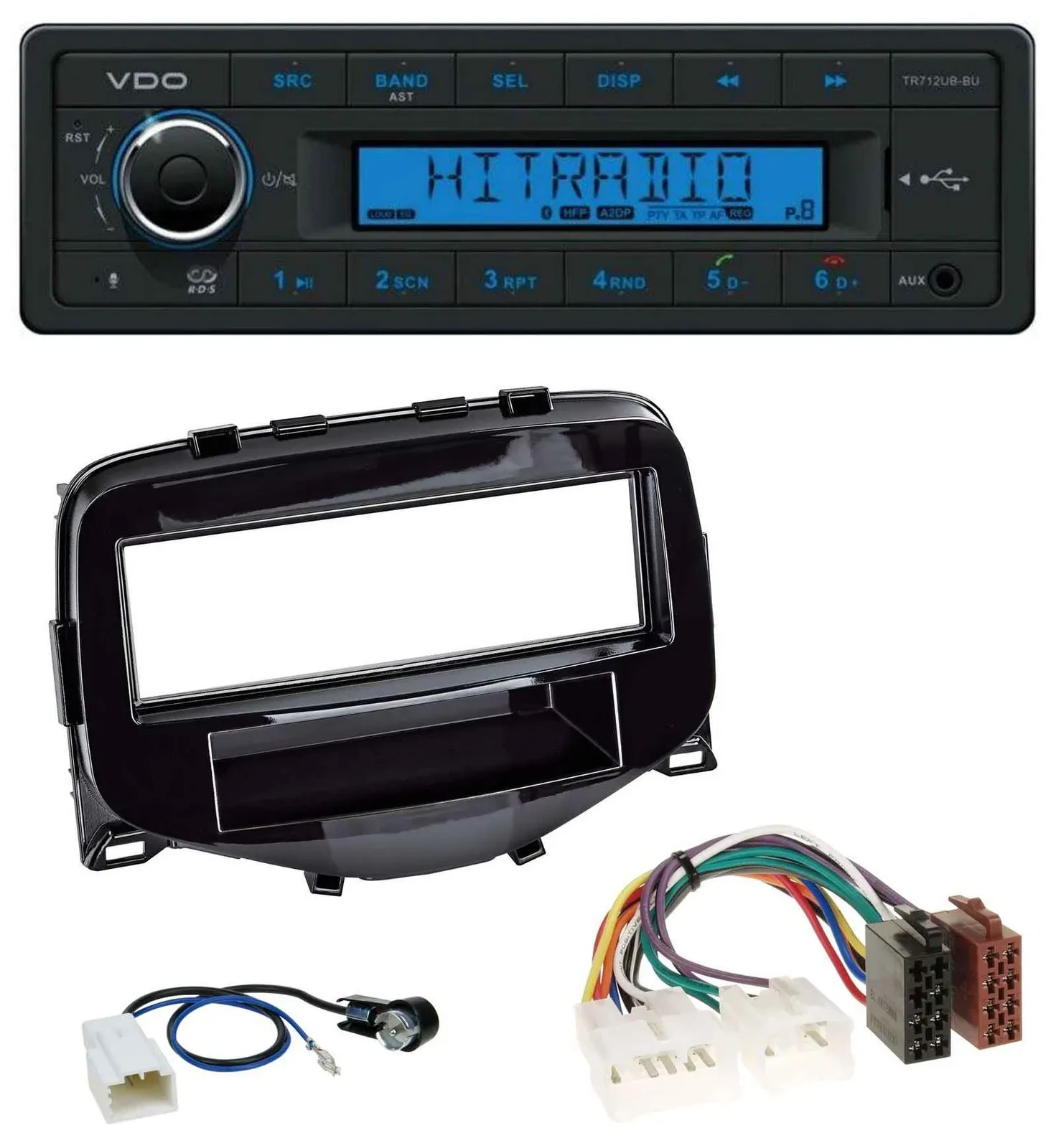 VDO Bluetooth AUX USB MP3 Autoradio für Toyota Aygo (2014-2021)