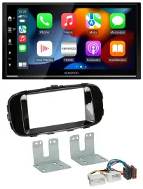 Kenwood DAB USB Bluetooth 2DIN MP3 Autoradio für Kia Soul PS ab 14 piano-schwarz