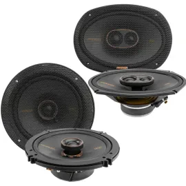 Kicker 51KSC6504 6.5" KS Series 2-way 4-ohm Coaxial Speakers w/ 51KSC69304 6x9"