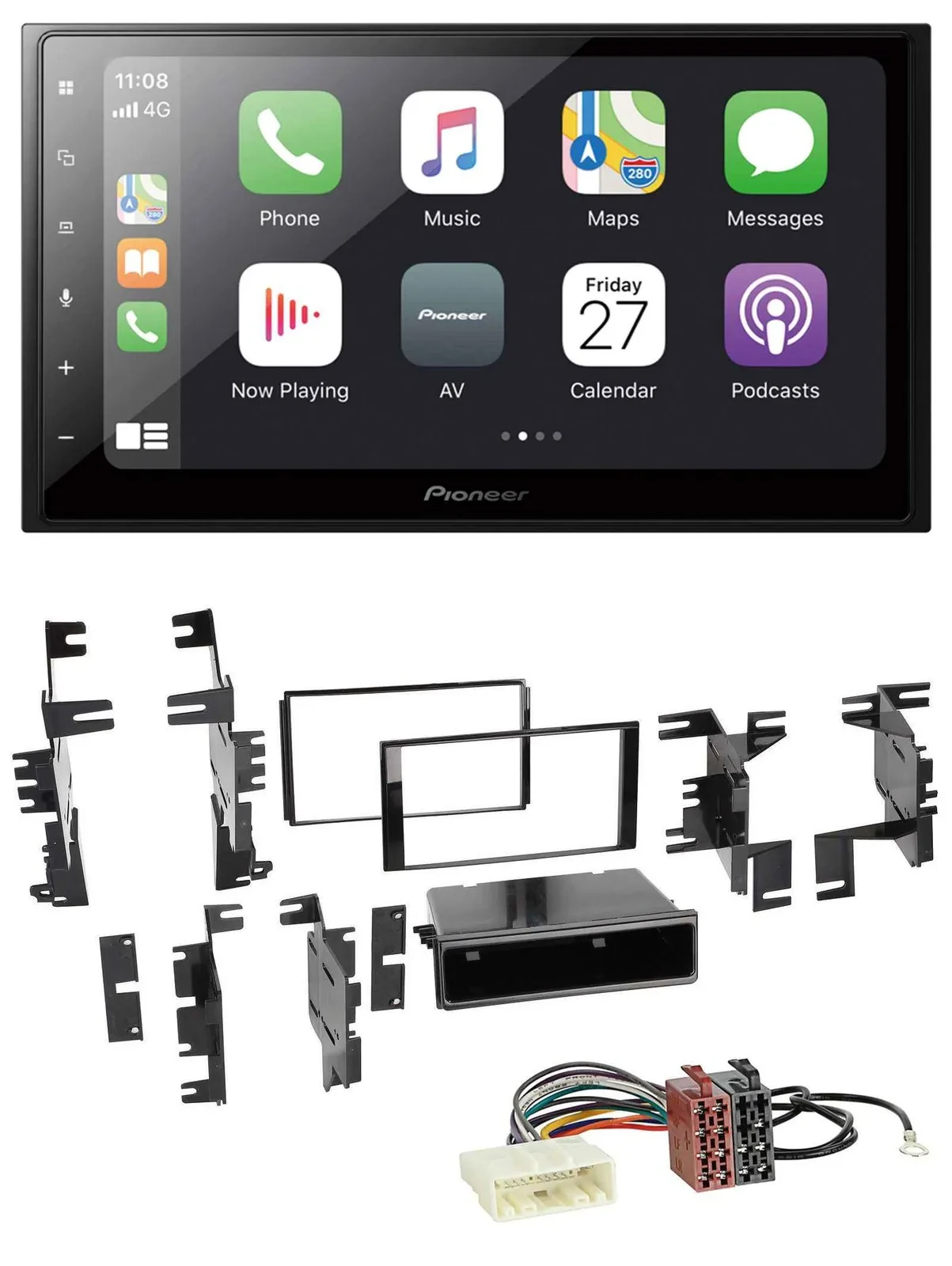 Pioneer MP3 Bluetooth DAB 2DIN USB Autoradio für Nissan Juke Navara NV ab 12