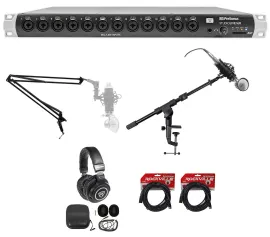 PRESONUS Studiolive 16R Digital Rack Mount Mixer+Headphones+Mic+Boom+Stand