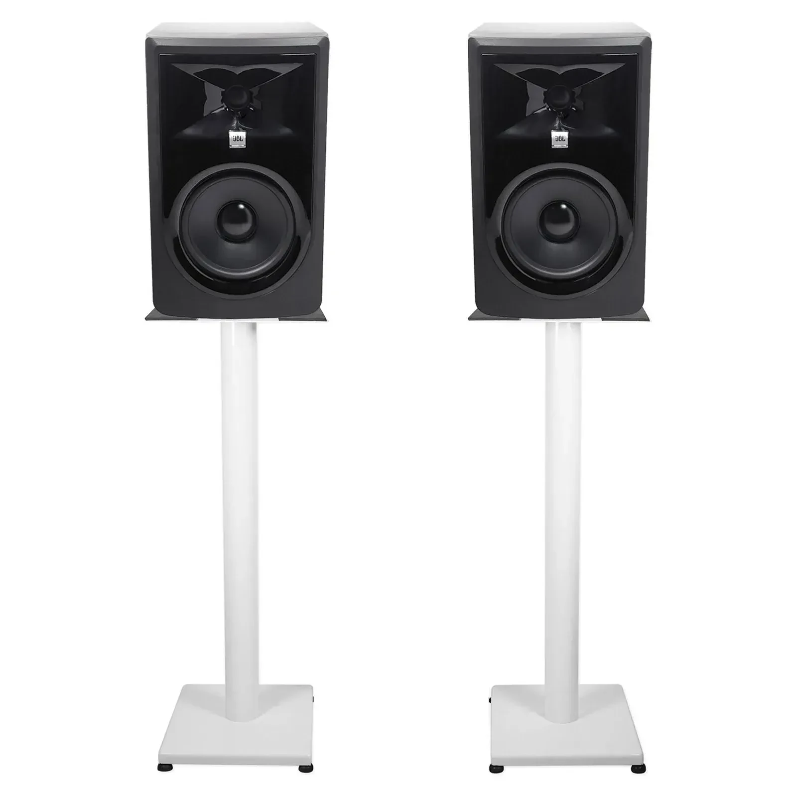 Активный студийный монитор JBL 306PMKII Black со стойкой (пара)