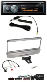 Автомагнитола Pioneer CD, USB, Bluetooth, DAB, серебристая, с поддержкой управления на руле, для Ford Escort/Focus