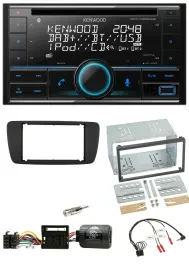 Kenwood CD 2DIN DAB USB Lenkrad Bluetooth Autoradio für Seat Ibiza ab 08 nitschw