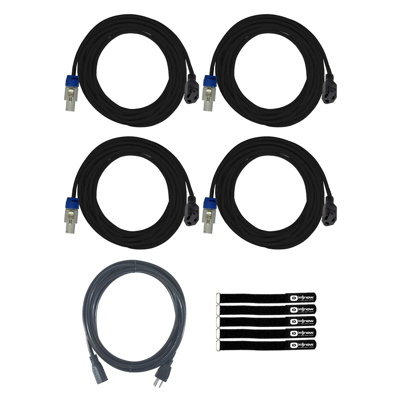 Blizzard Lighting PCT-EDISON-OUT 6" Cable 4-Pack with Extension Cord