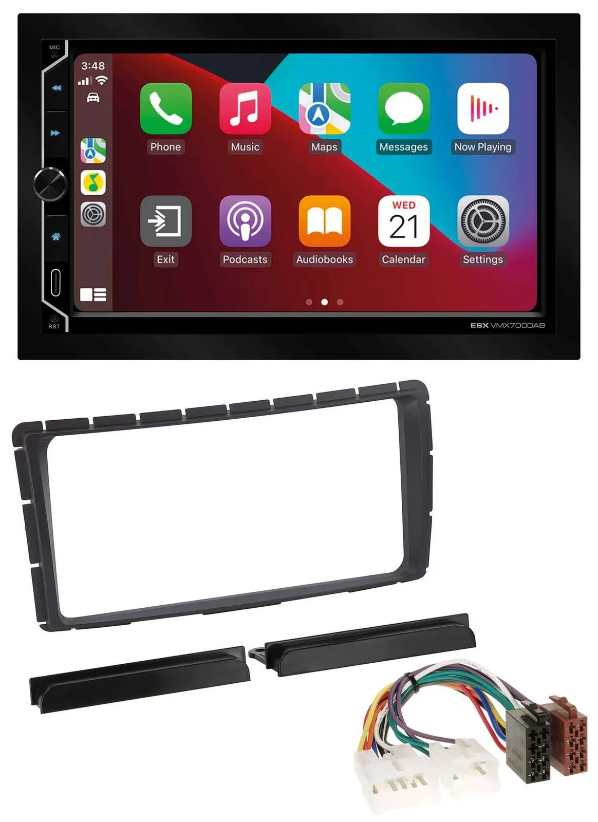 ESX 2DIN DAB USB MP3 Bluetooth Autoradio für Toyota Hilux (ab 2011)
