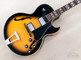 1975 Gibson ES-175 Vintage Hollowbody Guitar Sunburst, 100% Original w/ Case