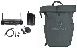 Audio Technica ATW-1101/H92 System 10 Digital Wireless Headset Microphone+Bag