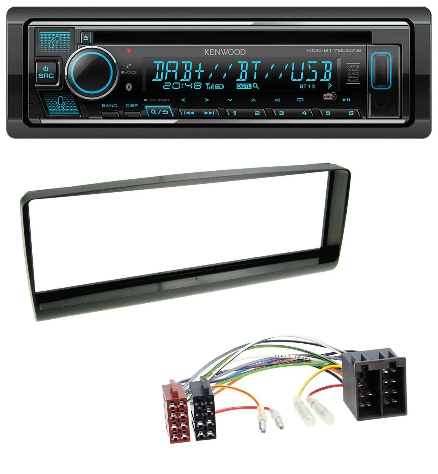 Kenwood MP3 Bluetooth DAB USB CD Autoradio für Alfa Romeo 156 (1997-2001)