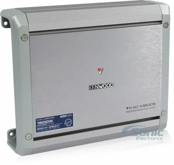 Kenwood KAC-M8005 1600W 2-Ohm 5-channel Class-D Marine Amplifier