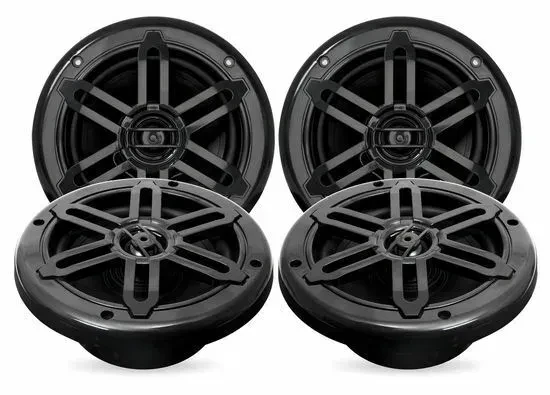 Пассивная акустическая система для лодок Belva BMS654BT 6.5", 2-полосная, 1000W (набор, 4 шт.) с Bluetooth усилителем