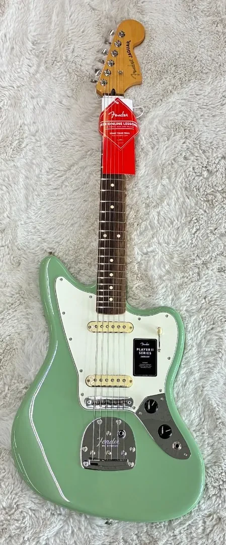 Fender  Player II Jaguar® elec Guitar, Rosewood Fingerboard, Birch Green  - MIM