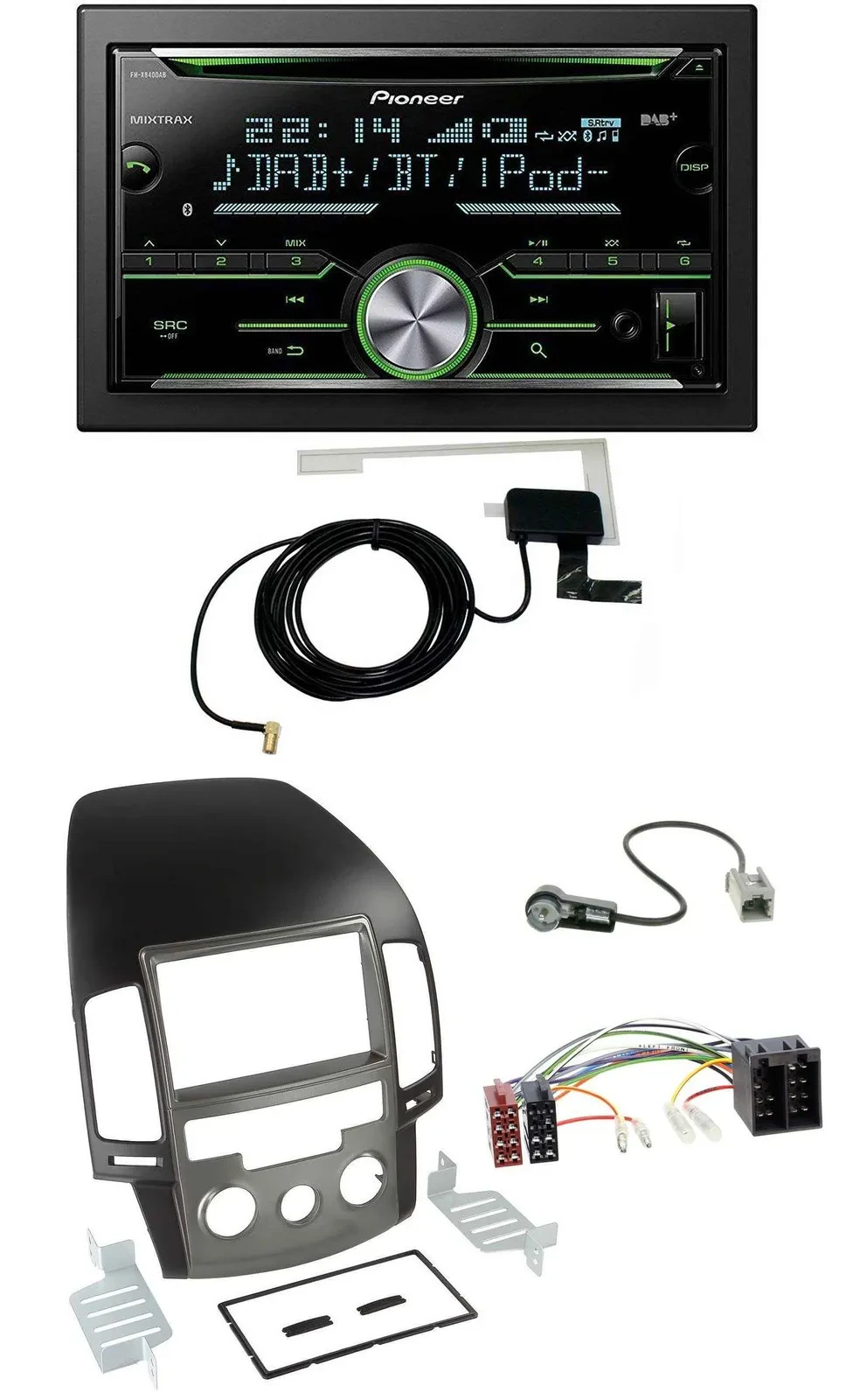 Автомагнитола Pioneer 2-DIN CD USB MP3 Bluetooth DAB для Hyundai i30 (с 2008)