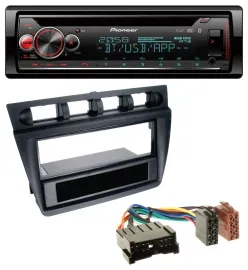 Pioneer MP3 DAB CD Bluetooth USB Autoradio für Kia Picanto (ab 2006) - schwarz