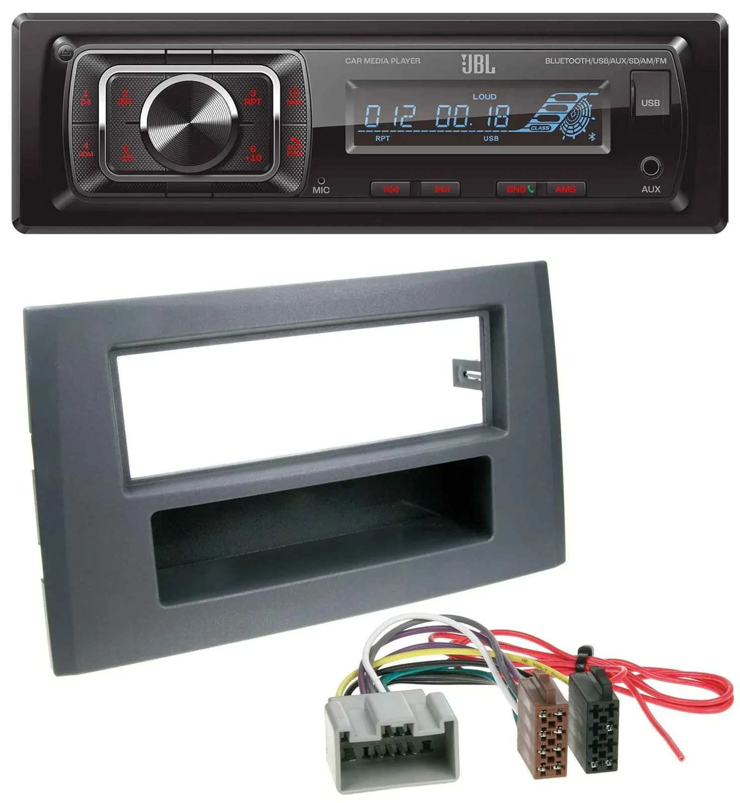 JBL SD AUX MP3 USB Bluetooth Autoradio für Volvo XC90 (14 Pin, 2002-2014)