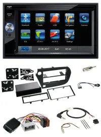 Автомагнитола Blaupunkt 2DIN USB Bluetooth навигация TMC для Honda Insight ZE2