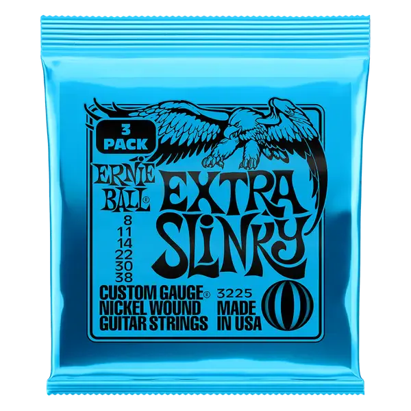 Струны для электрогитары ERNIE BALL 3225 Nickel Slinky Extra 3 Pack 8-38