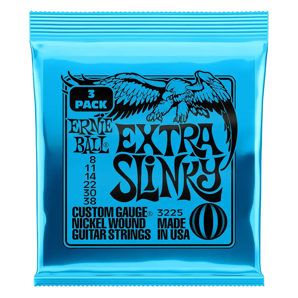 Струны для электрогитары ERNIE BALL 3225 Nickel Slinky Extra 3 Pack 8-38