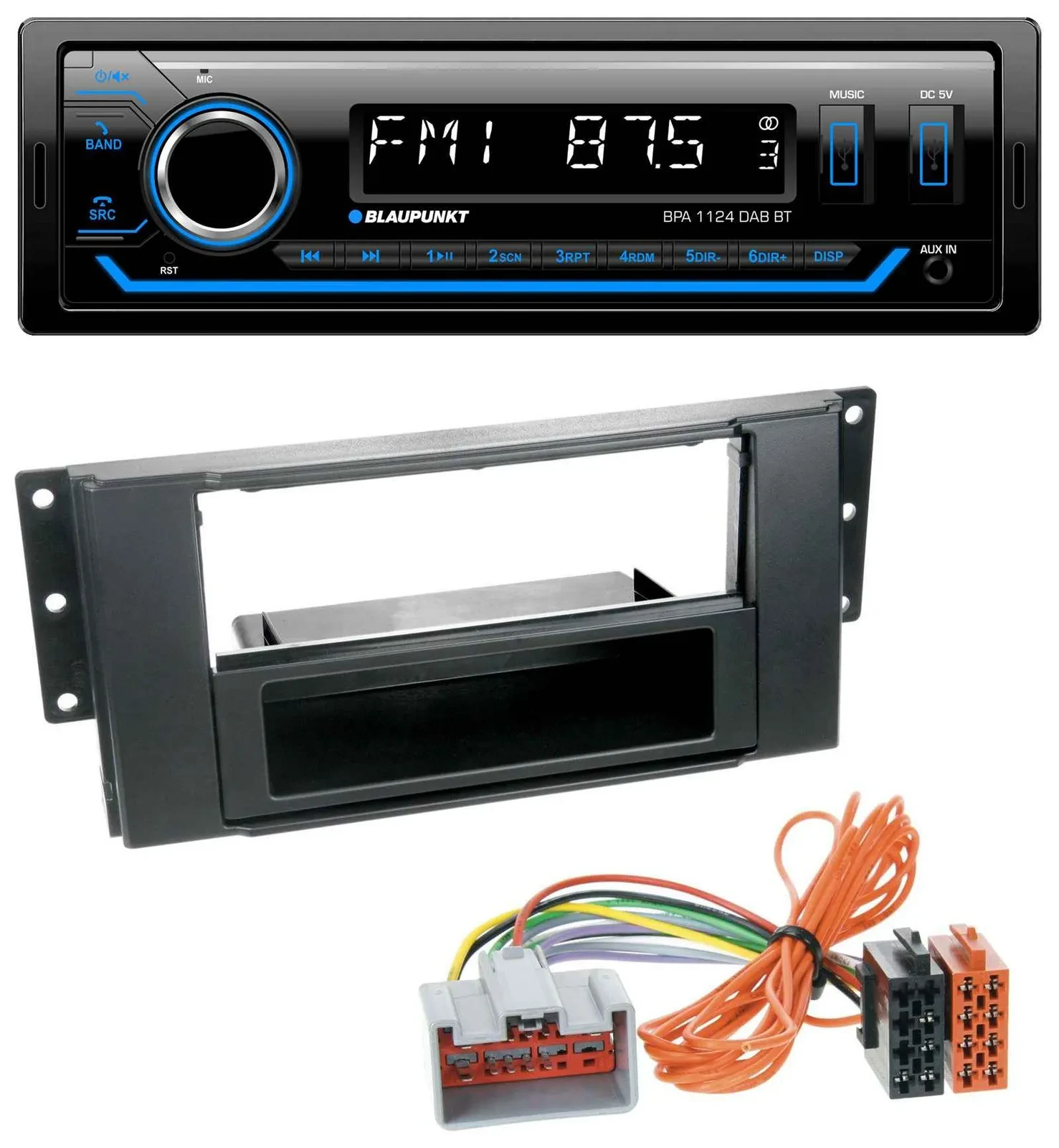 Blaupunkt Bluetooth USB DAB MP3 Autoradio für Land Rover Freelander 2011-2012