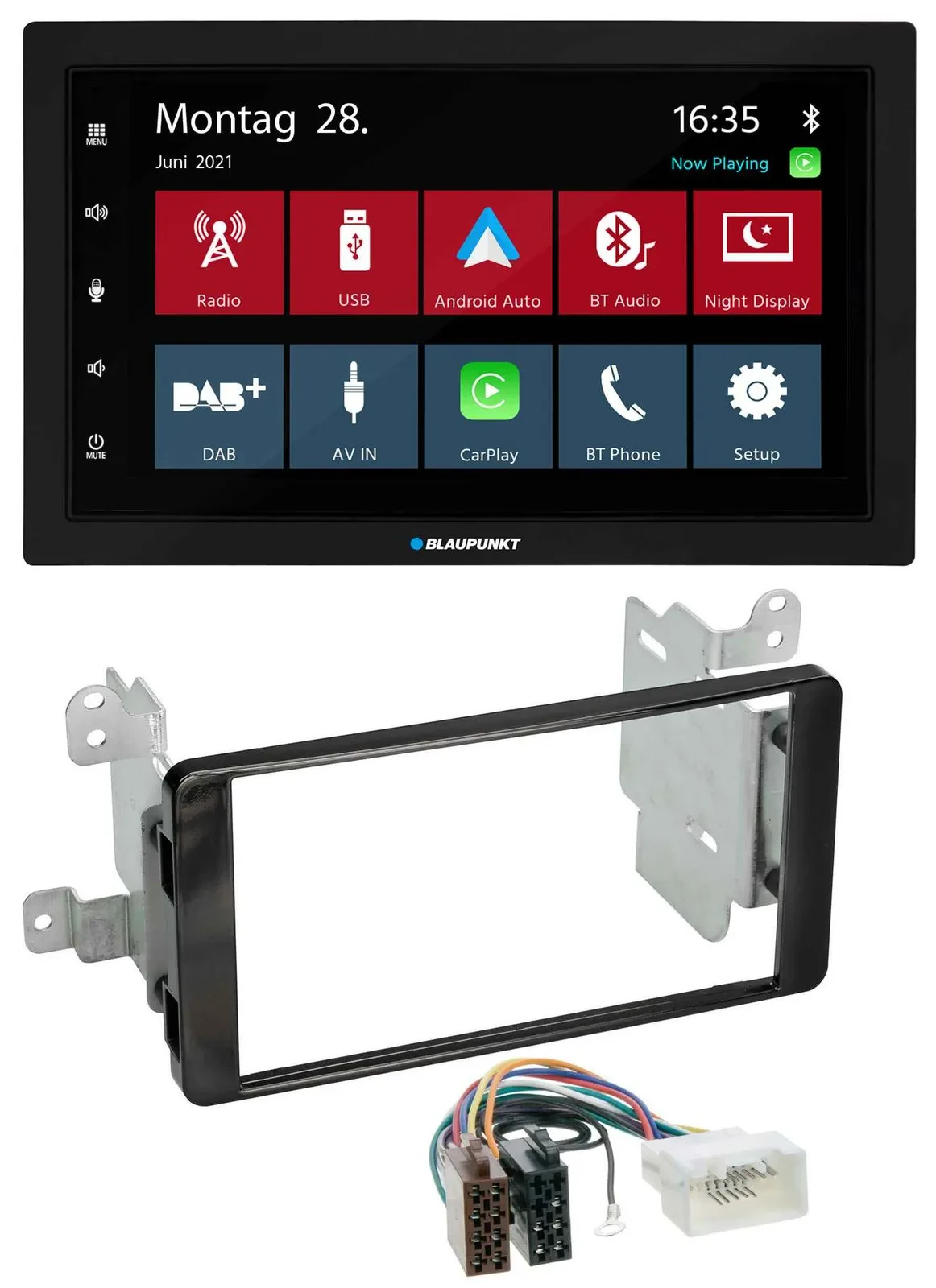 Blaupunkt MP3 Bluetooth DAB 2DIN USB Autoradio für Mitsubishi Outlander ab 2012