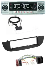 Автомагнитола для Fiat 500 (с 2007) Dietz Bluetooth, USB, MP3, DAB, черный