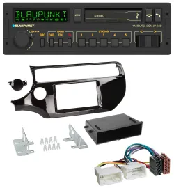 Blaupunkt USB DAB Bluetooth MP3 Autoradio für Kia Rio UB ab 2015 piano-schwarz