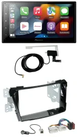 Pioneer MP3 USB Bluetooth DAB 2DIN Autoradio für Hyundai i40 VF ab 11 Klavierlac