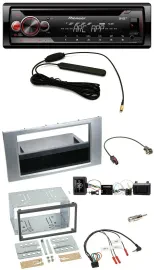 Pioneer CD USB Lenkrad DAB MP3 Autoradio für Ford Kuga 2008-2012 silber