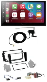 Pioneer USB Bluetooth DAB MP3 2DIN Autoradio für Nissan Micra ab 2017 schwarz gl