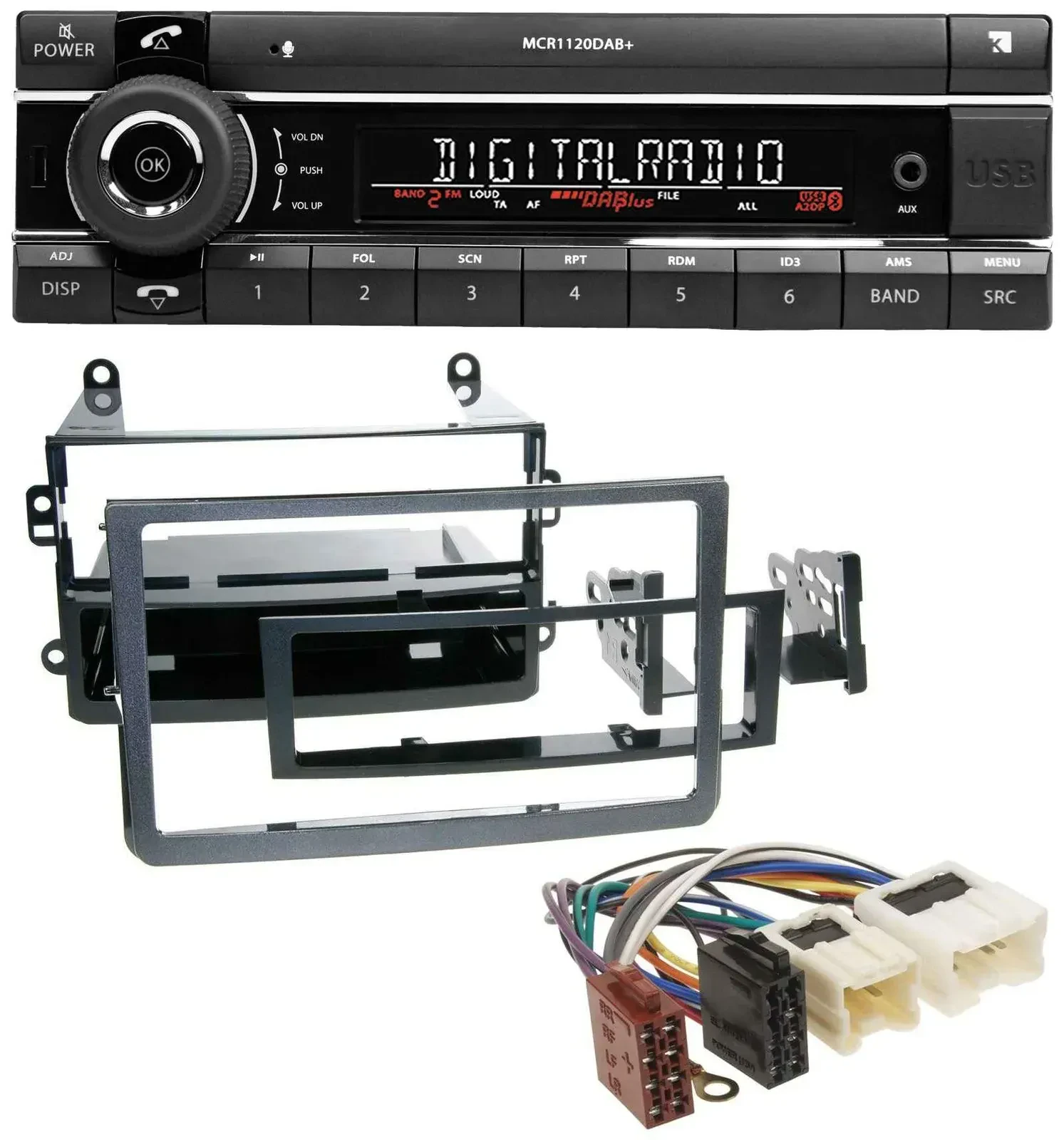 Kienzle Bluetooth MP3 USB DAB Autoradio für Nissan 350Z (ab 2006)