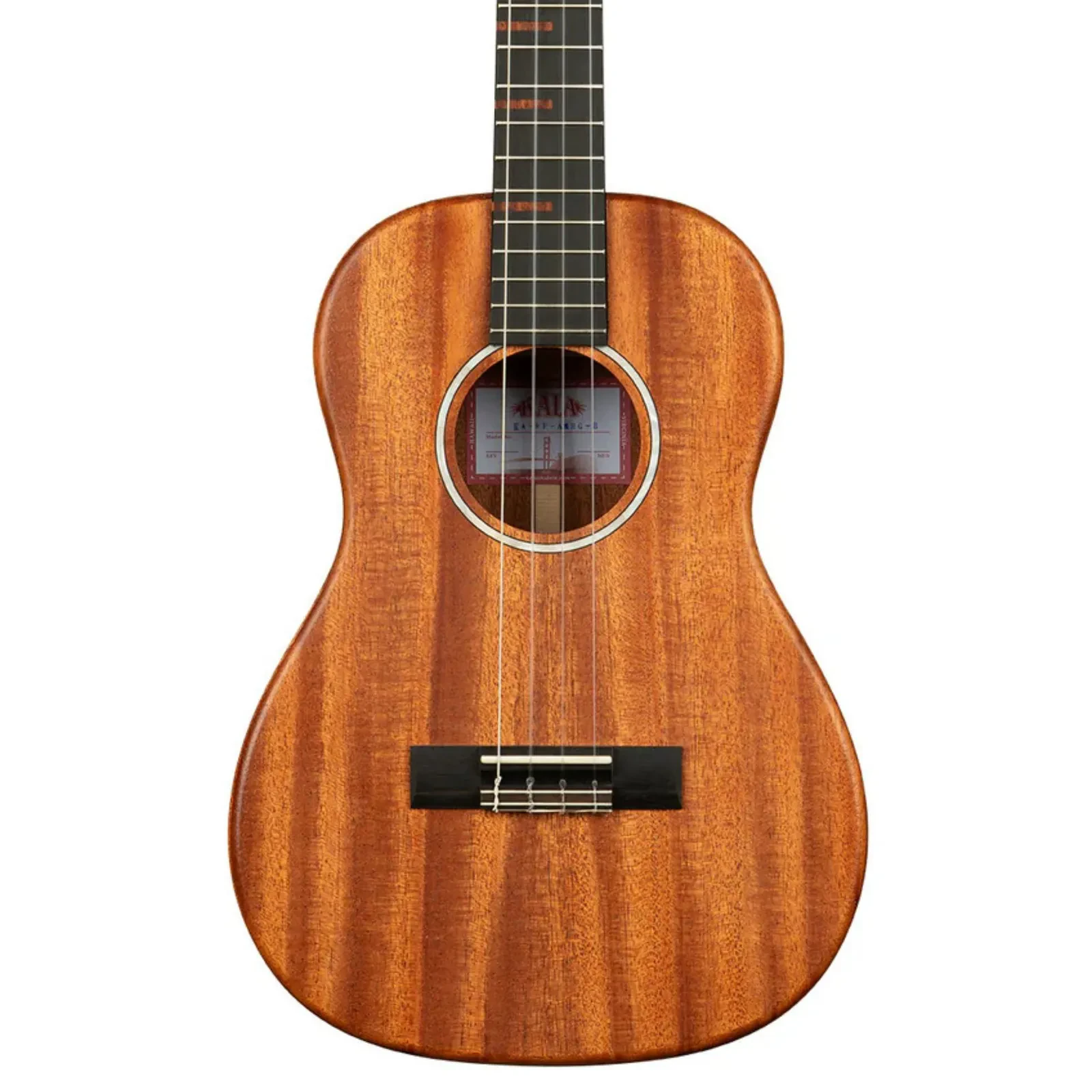 Kala KA-WF-AMHG All Solid Mahogany Waterfall Baritone Ukulele