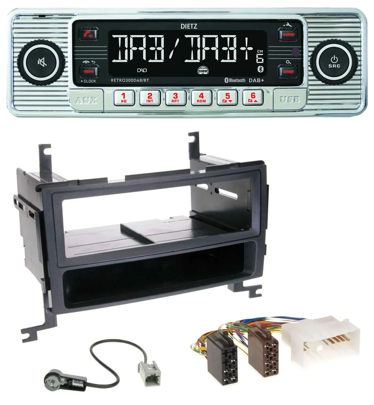 Dietz Bluetooth MP3 DAB USB Autoradio für Hyundai Santa Fe (2007-2012)