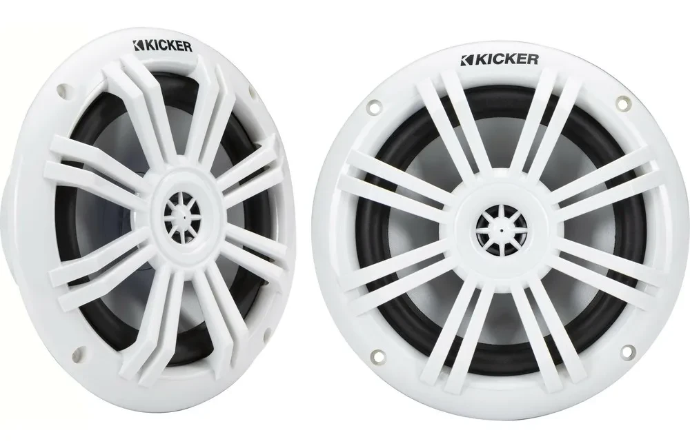 Б/У Пассивная акустическая система KICKER 49KM604W 6.5", 2-way, 100W RMS, коаксиальная, для морского применения