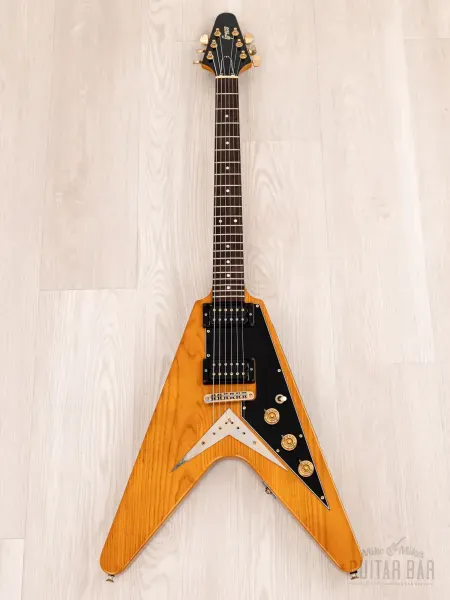 Электрогитара Greco Flying V FV-900 HH Natural w/case Japan 1977