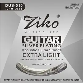 Струны для акустической гитары Ziko DUS-010