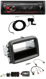 Автомагнитола для Fiat 500L (с 2012) Pioneer 1DIN USB DAB MP3 с поддержкой управления на руле