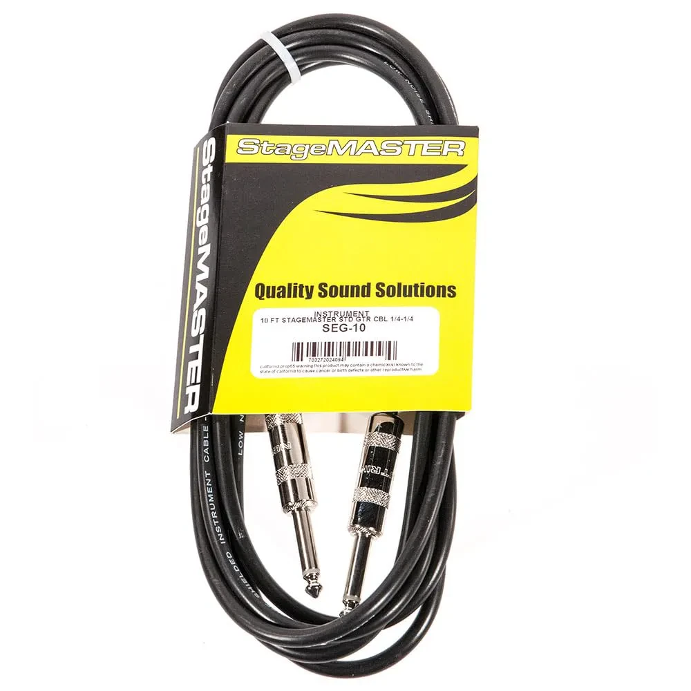 Инструментальный кабель Pro Co Sound SEG-10 StageMASTER Black 3 м