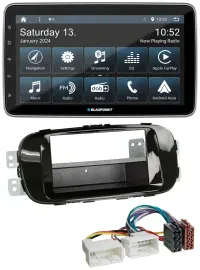 Blaupunkt USB DAB SD MP3 Bluetooth Autoradio für Kia Soul PS ab 14 piano-schwarz