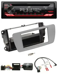 JVC CD DAB USB Bluetooth Lenkrad Autoradio für Seat Ibiza dublingrau