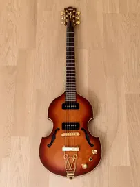 Полуакустическая электрогитара Yamaha VG Standard Aska Signature Model Violin Guitar Sunburst Japana 1993 w/P-90s