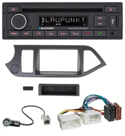Blaupunkt USB DAB CD Bluetooth MP3 Autoradio für Kia Picanto ab 2011 ohne Start-