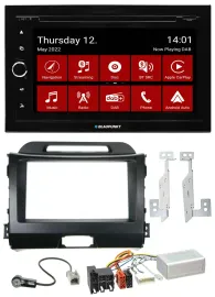 Blaupunkt 2DIN Lenkrad Bluetooth USB TMC DAB Navigation für Kia Sportage 3 10-15