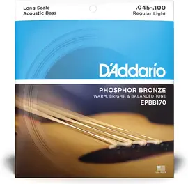 Струны для акустической бас-гитары D'Addario EPBB170 45-100