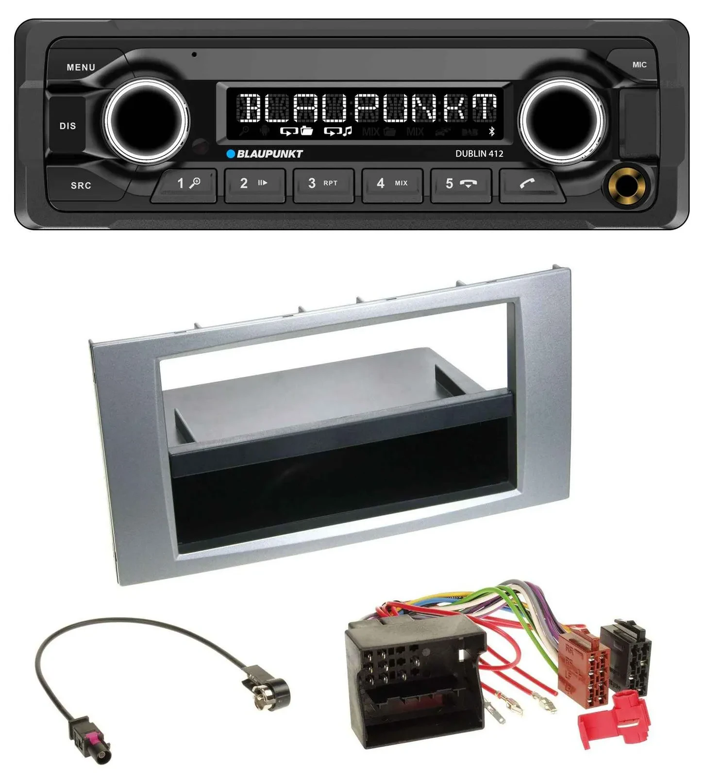 Автомагнитола для Ford Galaxy/Focus/C-Max/S-Max Blaupunkt MP3, Bluetooth, USB, AUX