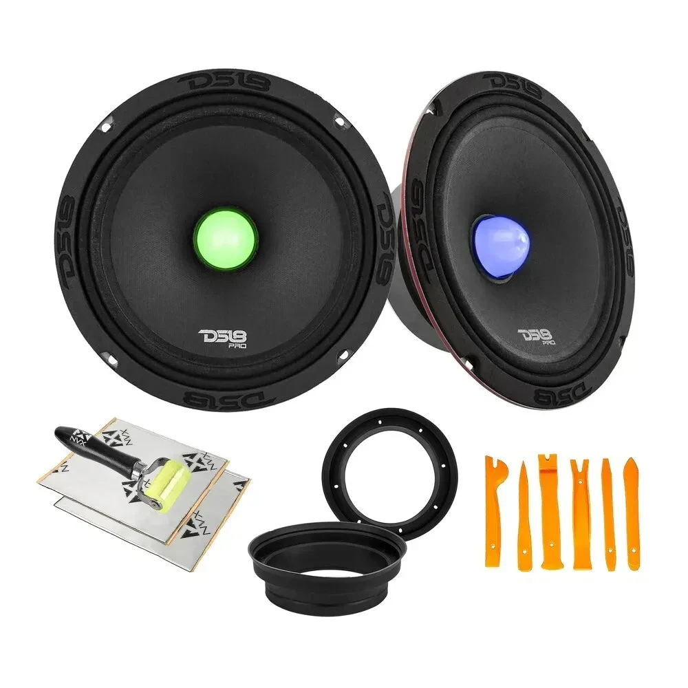 Динамик DS18 PRO-X8.4BMRGB 8", среднечастотный, RGB (набор, пара) с аксессуарами
