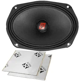 Cerwin-Vega CVP69 150W 6x9" Coaxial Car Speakers + Sound Damping