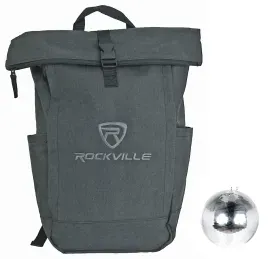 American DJ Eliminator EM16 16" Mirror Disco Ball 4 Dance Floor/Club+Laptop Bag