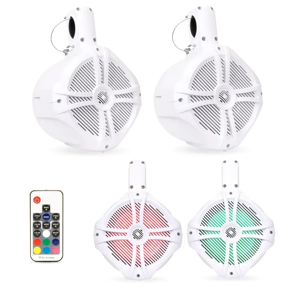 Пассивная акустическая система для лодки Belva BWT8LED 8", башенная, LED-подсветка, пульт ДУ